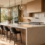 magazine-quality interior photograph of a breathtaking 2026 luxury kitchen